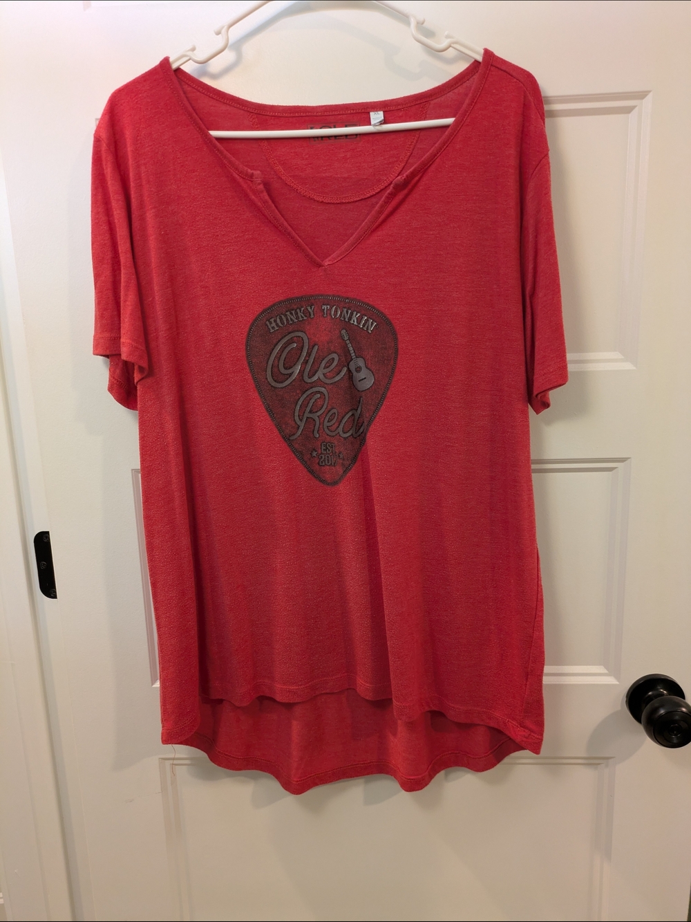 🔴 3/$15 Ole Red Graphic Tee in Red